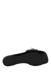 'FALABELLA' FAUX LEATHER SLIDES